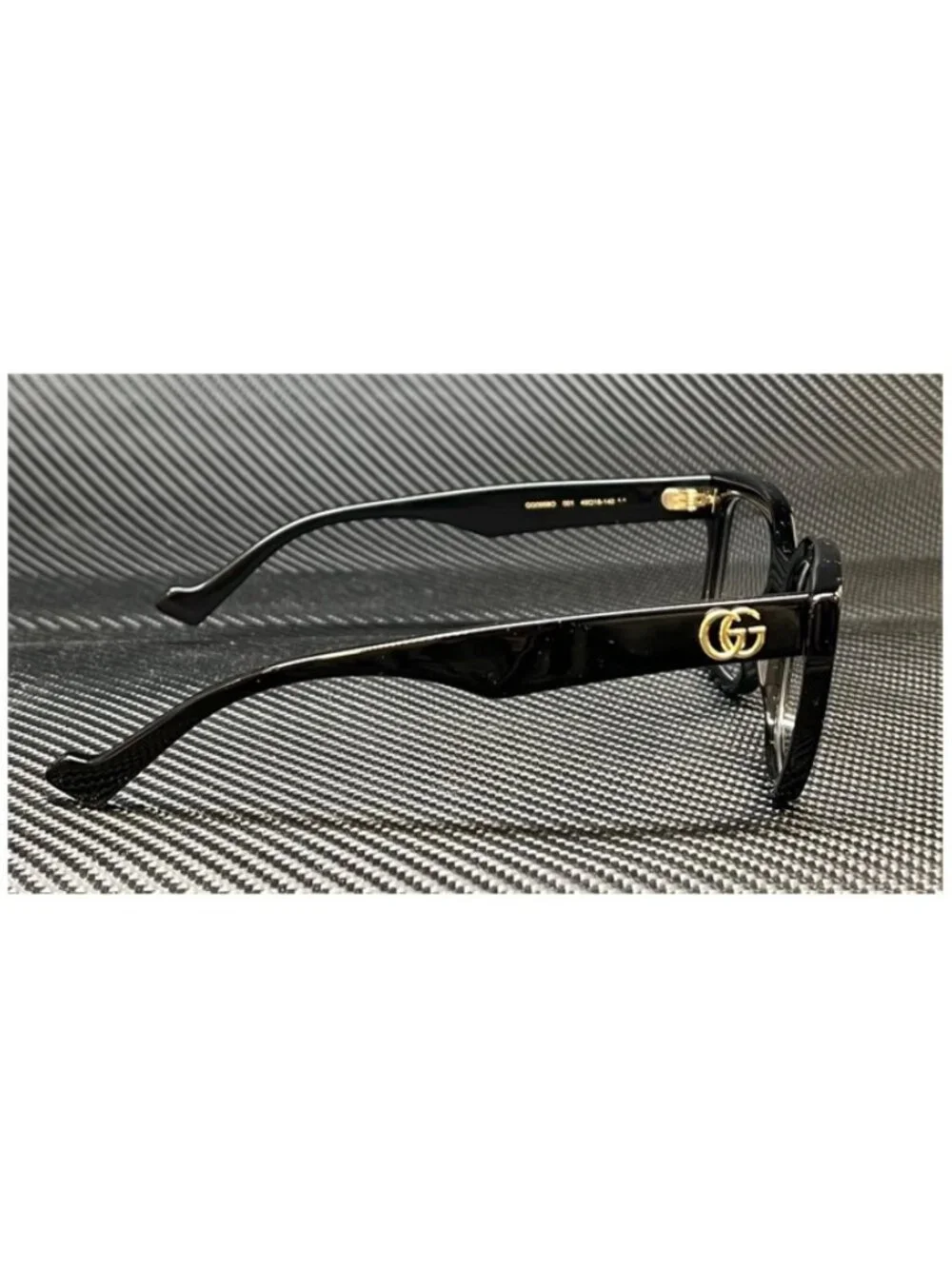 New Gucci Women  Black Gold Eyeglasses  52- 18- 145